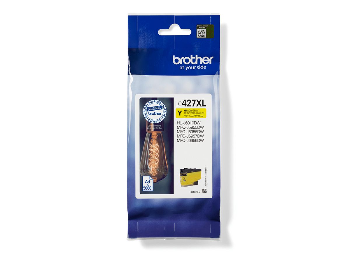 Brother LC427XLY inktcartridge 1 stuk(s) Origineel Geel