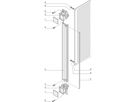 SCHROFF-insteekset met afzuiggreep type 2, afgeschermd, grijs, 6 HE, 12 HE
