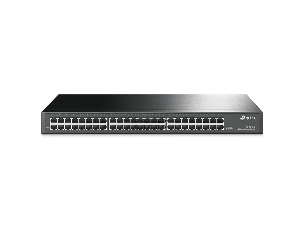 TP-Link TL-SG1048 netwerk-switch Unmanaged Gigabit Ethernet (10/100/1000) 1U Zwart