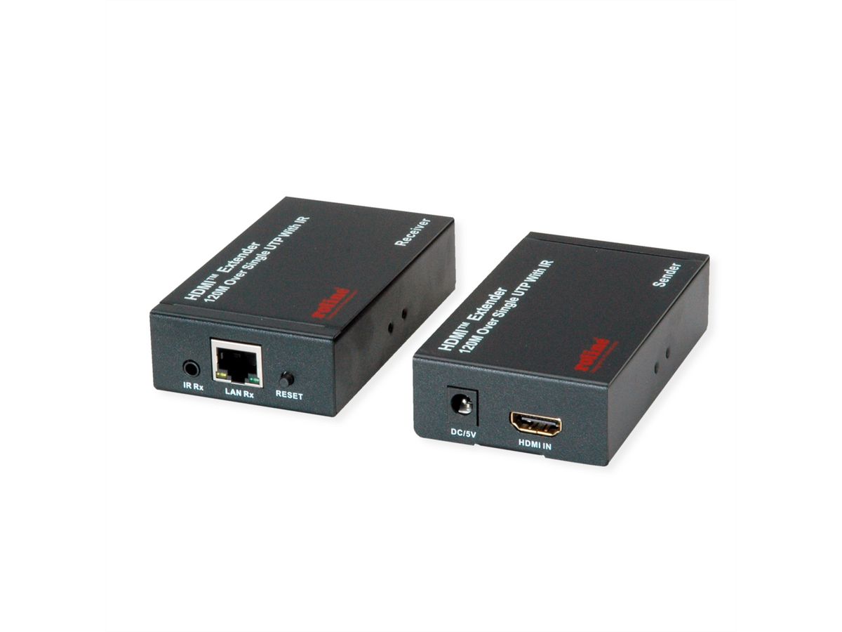 ROLINE HDMI over IP Extender, 1080P, 120 m, W/IR
