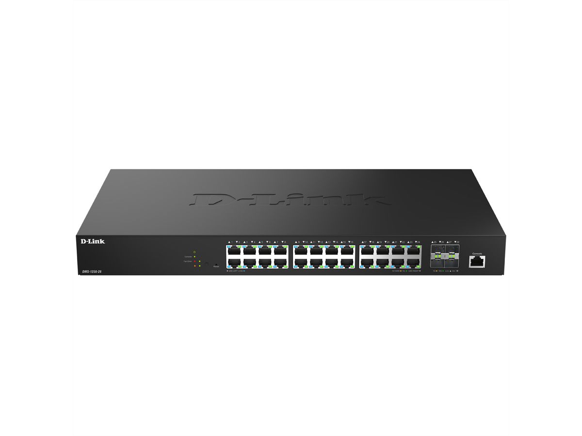 D-Link DMS-1250-28/E 28-Port Switch Multi-Gigabit Smart Managed
