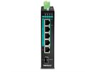 TRENDnet TI-PG541 5-poorts geharde industriële Gigabit PoE+ Switch DIN-Rail