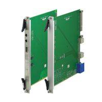 SCHROFF ATCA Front Panel Kit, Lever Style IEA Handle without Spring Loading, Stainless Steel, 8 U, 6 HP