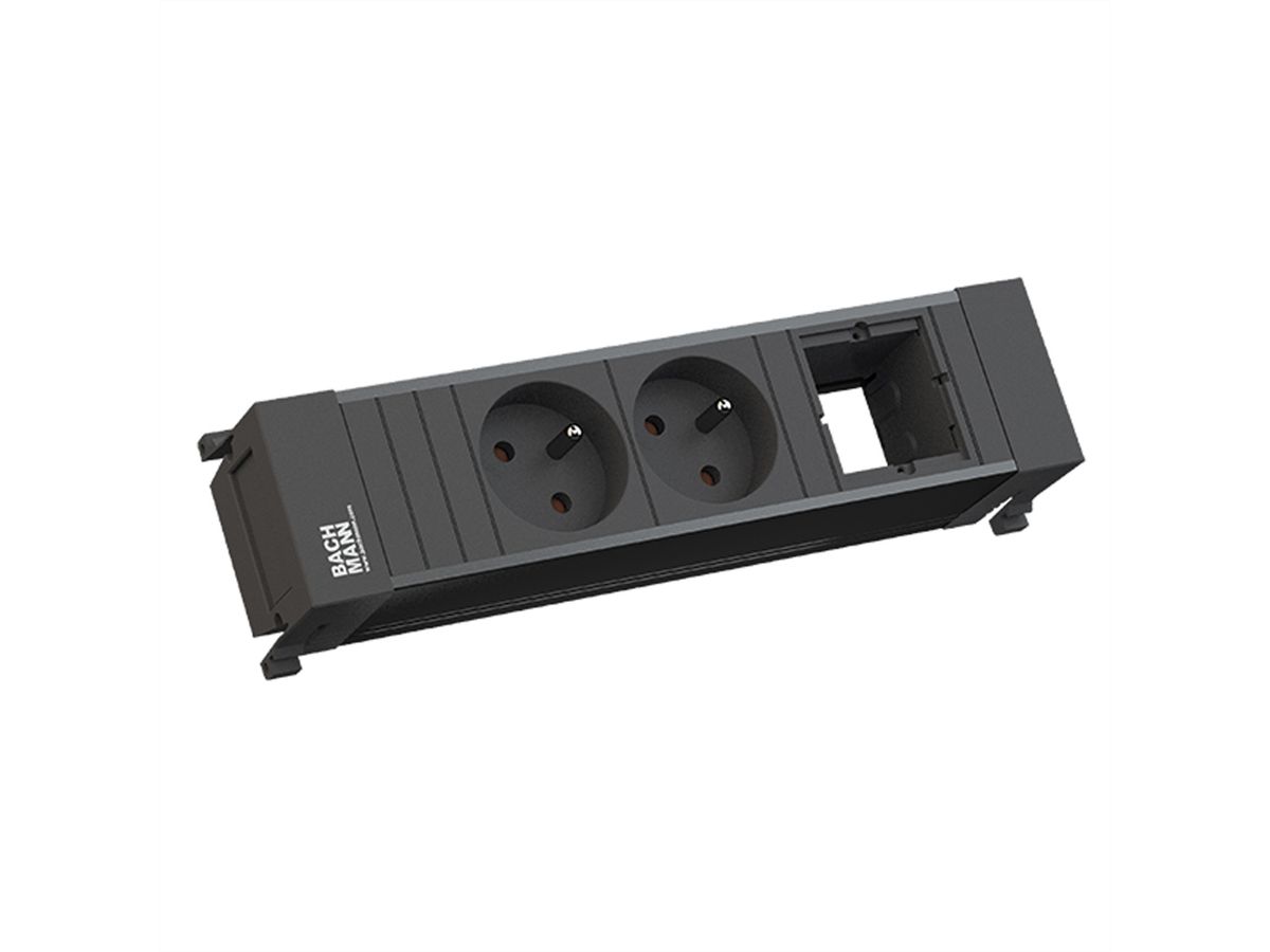 BACHMANN POWER FRAME 2xUTE 1xCM Plastic profile black