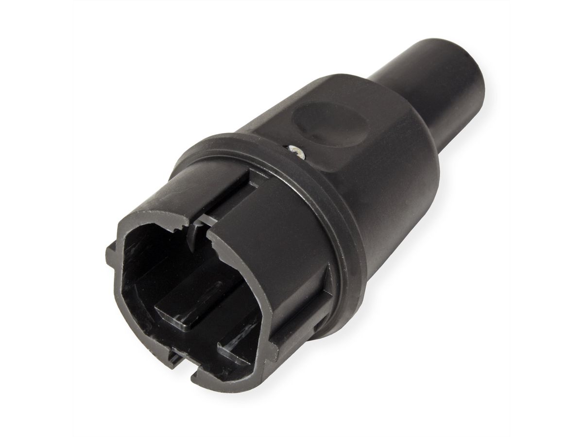 BACHMANN solid rubber plug, French system, IP44, black
