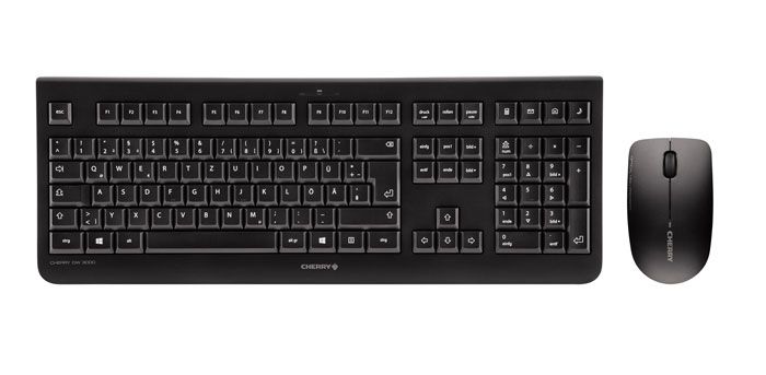 CHERRY DW 3000 RF Draadloos QWERTY Amerikaans Engels Zwart