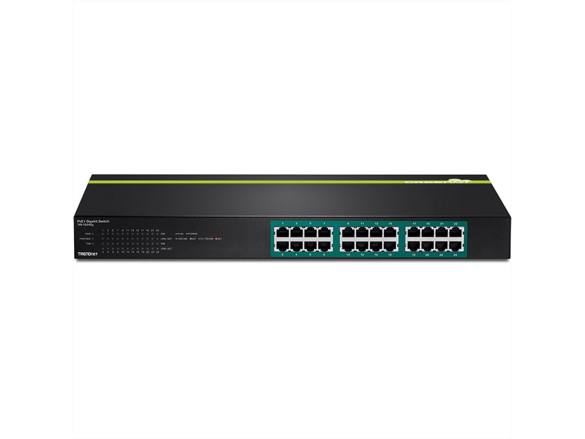 TRENDnet TPE-TG240g 24-poorts switch GREENnet Gigabit PoE+ 370W