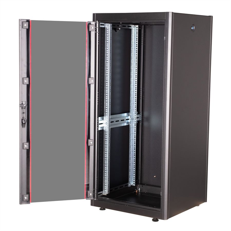 ROLINE 19-inch netwerkkast Basic 26 U, 600x800 BxD Glazen deur zwart
