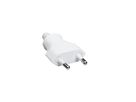 BACHMANN platte eurostekker wit, Schroefverbinding VE 3 stuks in polybag
