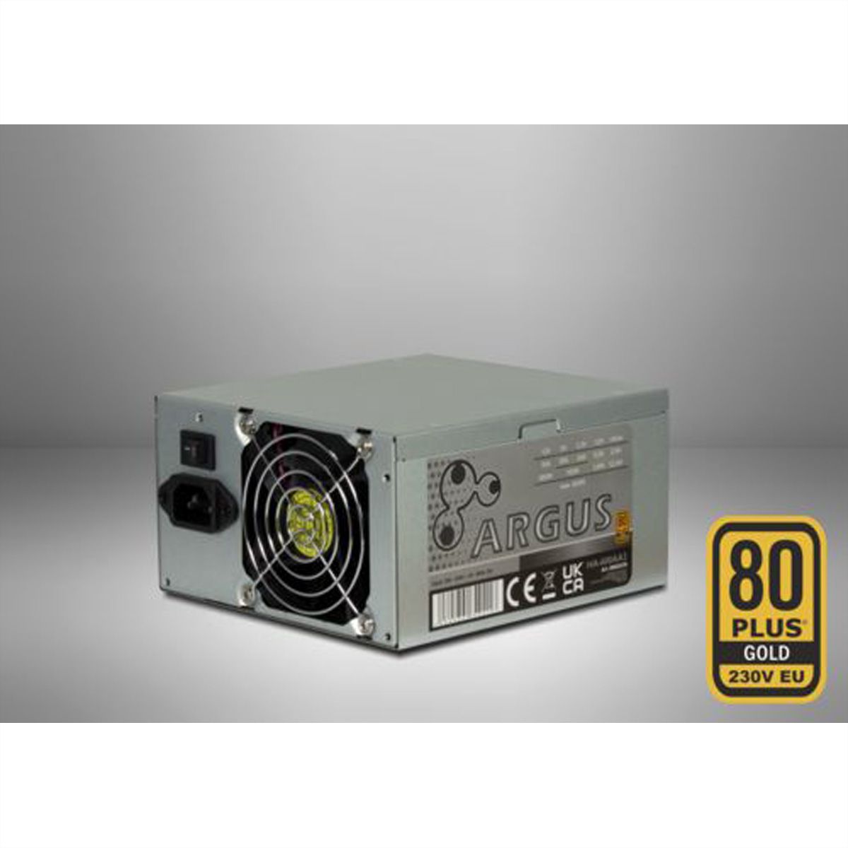 600W ATX Netzteil mit 80mm Lüfter, Kompaktlösung für 2HE Servergehäuse