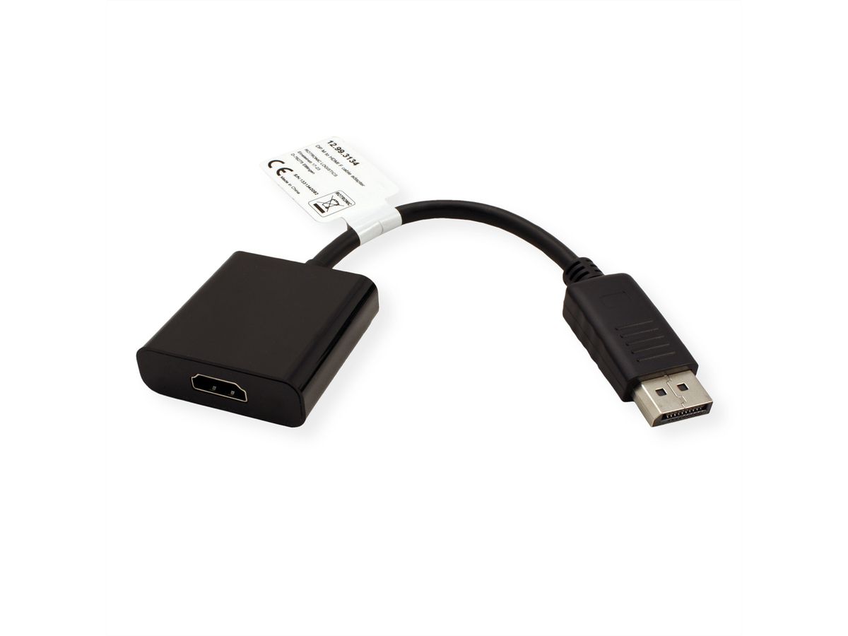 VALUE DisplayPort - HDMI Adapter, DP Male-HDMI Female