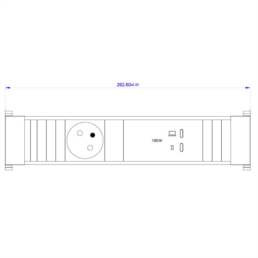 BACHMANN CONFERENCEF M 1xUTE, 1xUSB C/C 100W