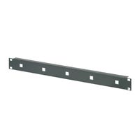 SCHROFF 19" Front Panel for Cable Eyes, 1.5 mm, St, RAL 7021