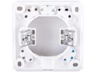 BACHMANN cooker connection box AP/UP white, 16A/400V (0.75 - 2.5mm²)