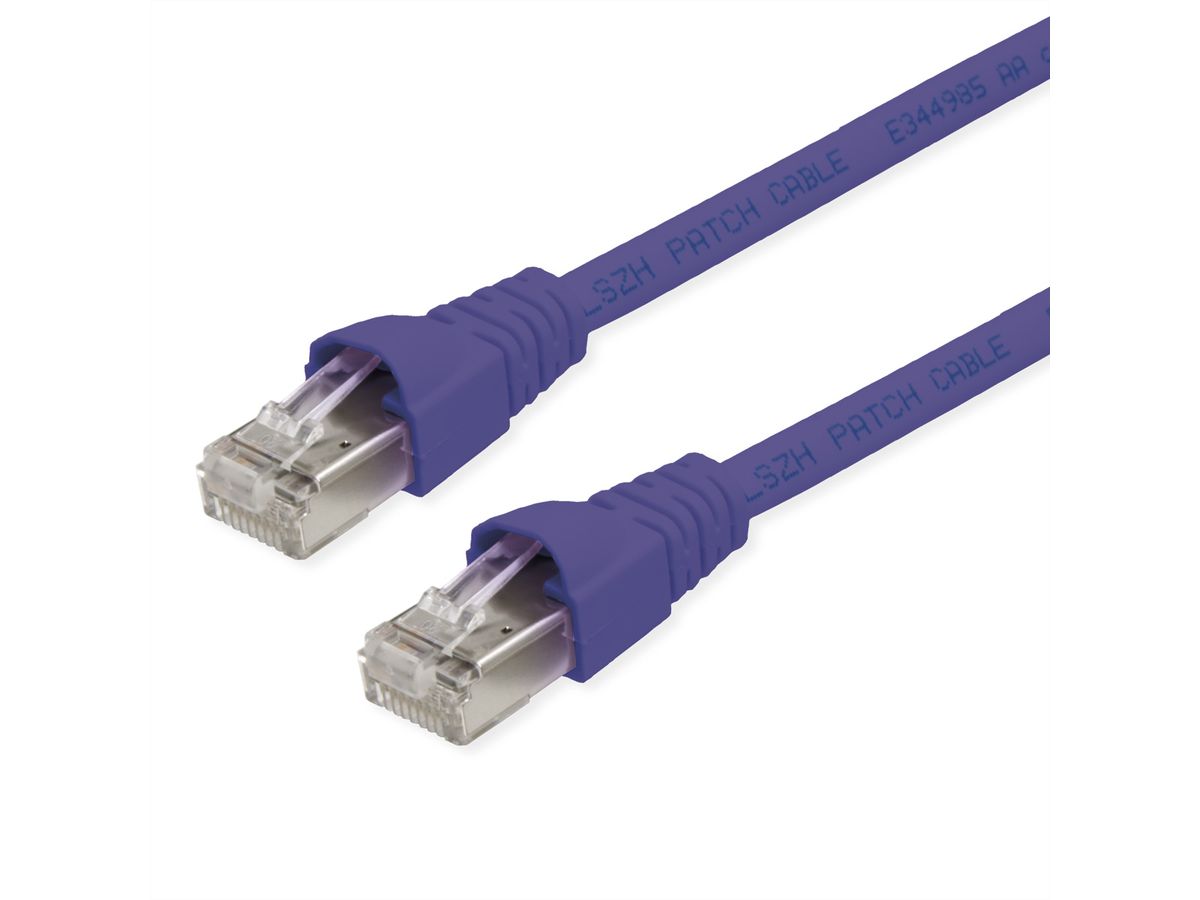 TELEGÄRTNER RJ45 Patch Cord S/FTP, Cat.6A, LSZH, lila, 3 m