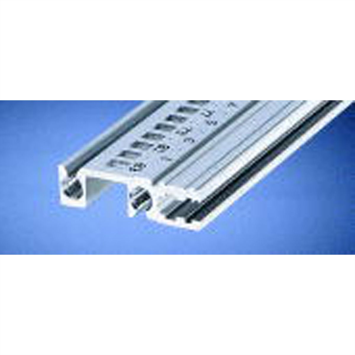 SCHROFF horizontale rail achter type H-VT, zwaar, 20 pk
