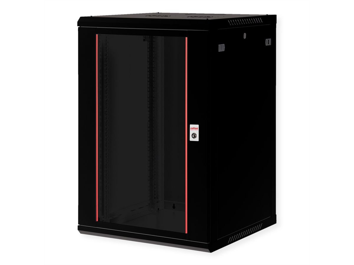 ROLINE 19-inch wandbehuizing Basic Plus 18U, 600x600 BxD zwart