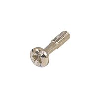 SCHROFF Kraagschroef, kruisgleuf/gleuf, M2,5 x 12,3 mm, staal, vernikkeld, 100 stuks