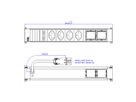 BACHMANN POWER FRAME 4xCH 0° 2xCM 0,2m GST18 RAL9010