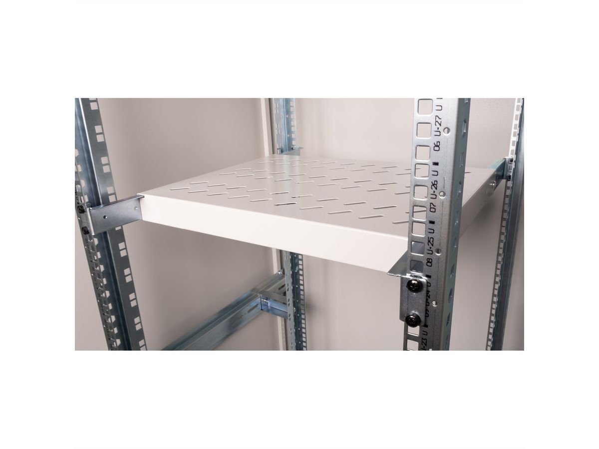 ROLINE 19-inch plank 1 U, 350 mm diep 50 kg grijs