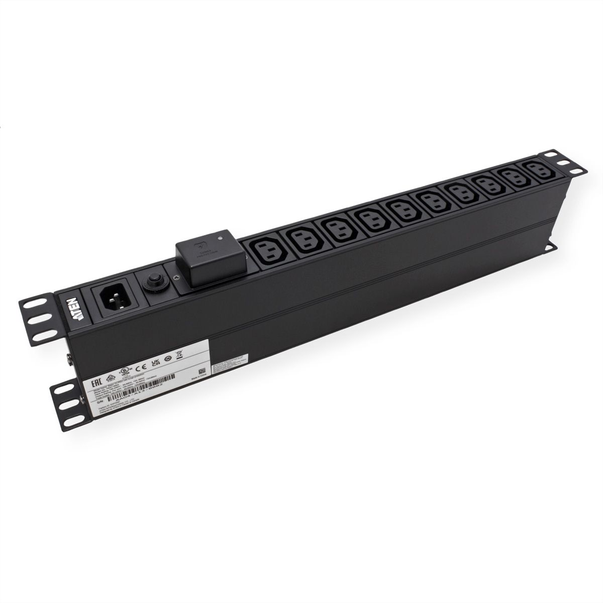 ATEN PE0118SG 1HE 10A 18-poorts basis PDU met overspanningsbeveiliging