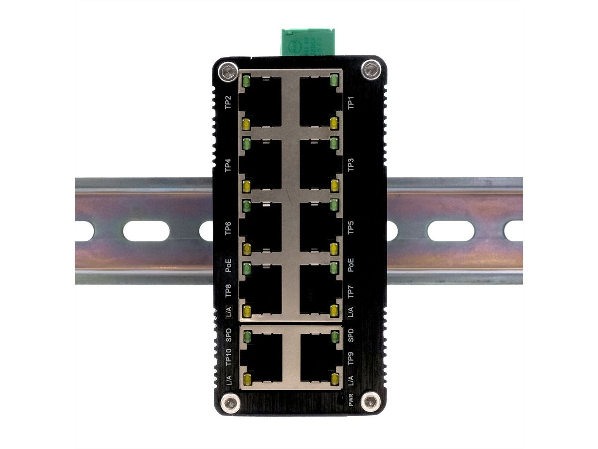 EX-62025PoE 10-poorts industriële PoE-switch mini unmanaged