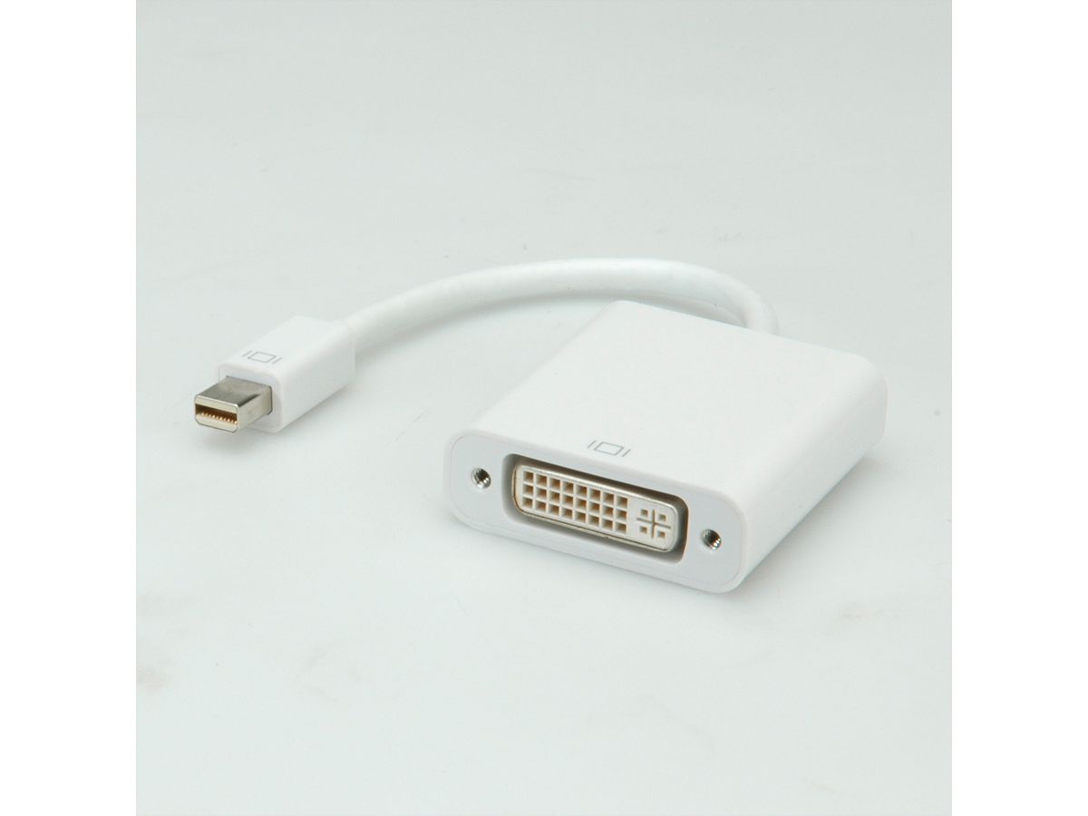 ROLINE Mini DisplayPort-DVI Adapter, Mini DP M - DVI F