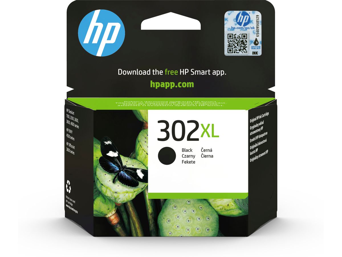 HP 302XL High Yield Black Original Ink Cartridge