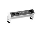 BACHMANN DESK2 2xCH 1xUSB A/C 22W 1xCM, 0.2m GST18 INOX Switzerland