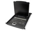 ATEN CL1308N KVM switch, 48 cm TFT, VGA, PS/2-USB, 8-poorts, FR-Layout