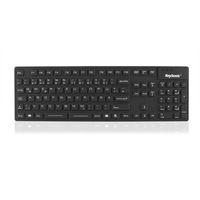 KeySonic KSK-8030 IN Industrietastatur, USB, wasserdicht IP 68, schwarz