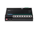 TRENDnet TI-PG102F PoE+ Switch 10-poorts industriële wandmontage Toegang aan de voorzijde