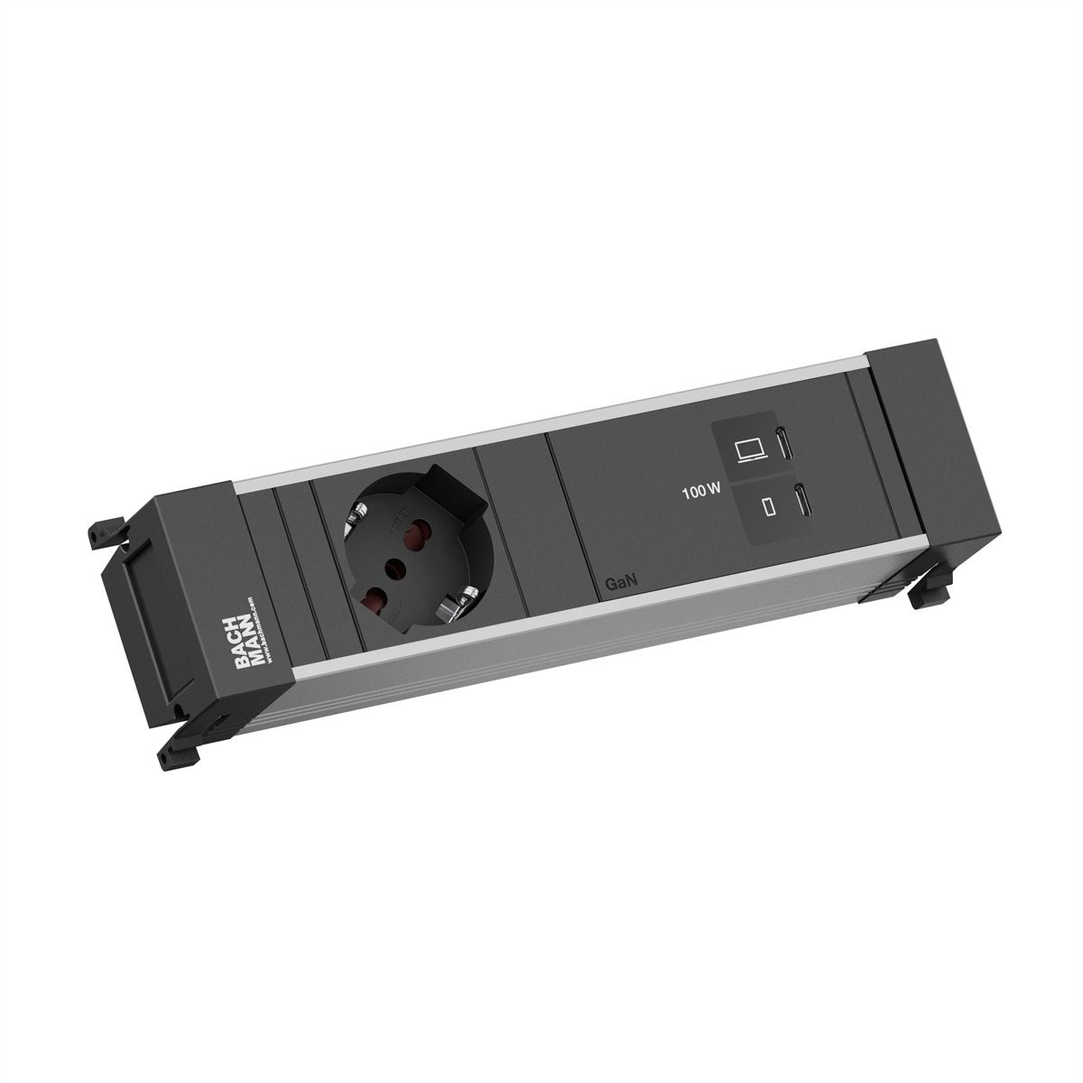 BACHMANN POWER FRAME 1xP40, 1xUSB C/C 100W L=0,2m