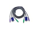 ATEN 2L-5003P/C KVM PS/2 VGA Kabel, grijs, 3 m