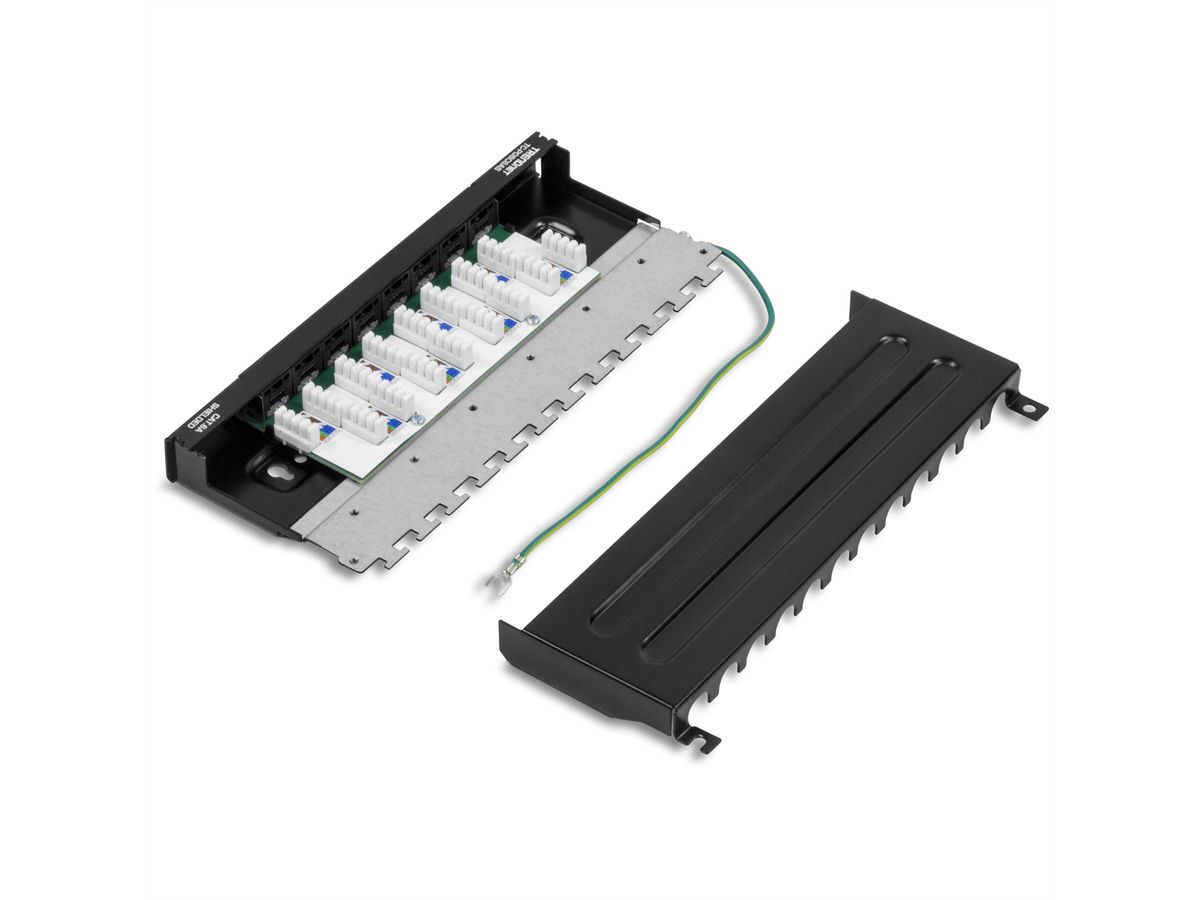 TRENDnet TC-P08C6AS Patchpaneel , 8-poorts Cat.6A afgeschermd voor wandmontage