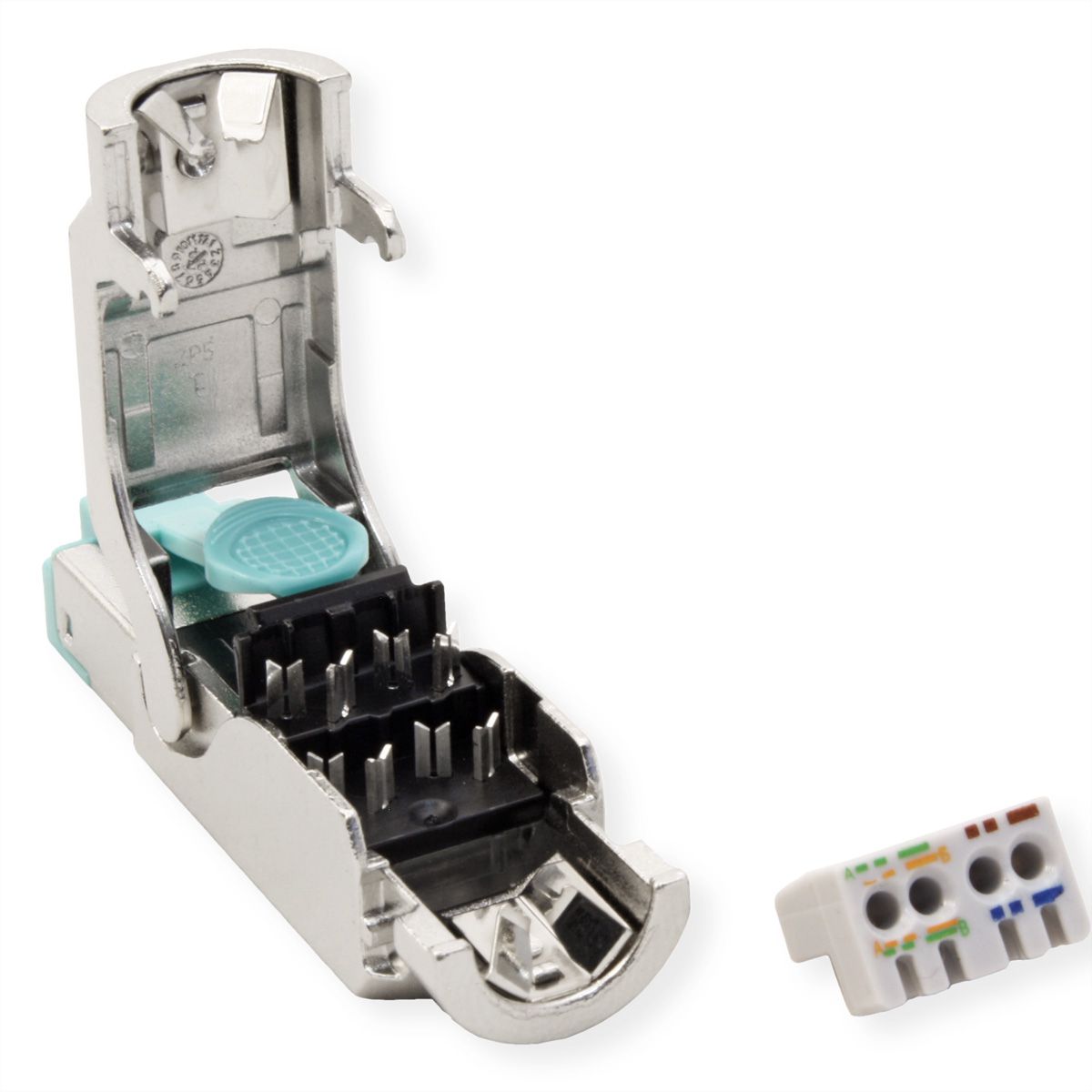 EasyLan fixLink connector RJ45, Cat.6A (ISO/IEC) Zilver