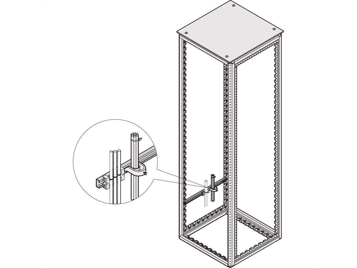 SCHROFF Varistar C-rails voor kastdiepte 900 mm