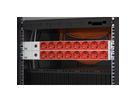 BACHMANN 19" stekkerdoos 8-voudig, 2300W, IEC320 C14 stekker