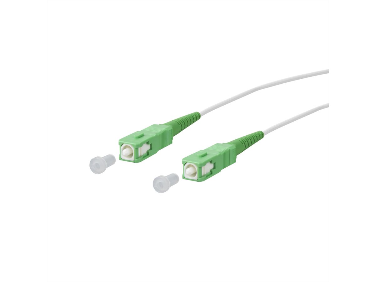 METZ CONNECT OpDAT glasvezelkabel, SC-S APC/SC-S APC OS2, 15 m