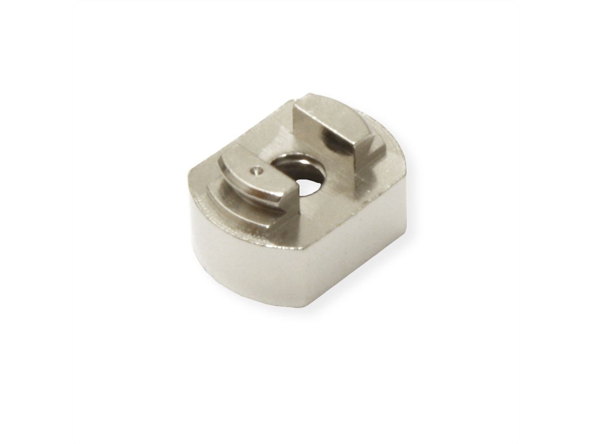 SCHROFF hulzen voor M2,5, messing vernikkeld, 100 stuks