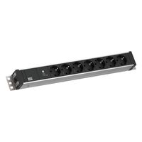 BACHMANN 19" 1,5U 7xCEE7/3 ws 1xSPD-Plus 2,0m CEE7/7
