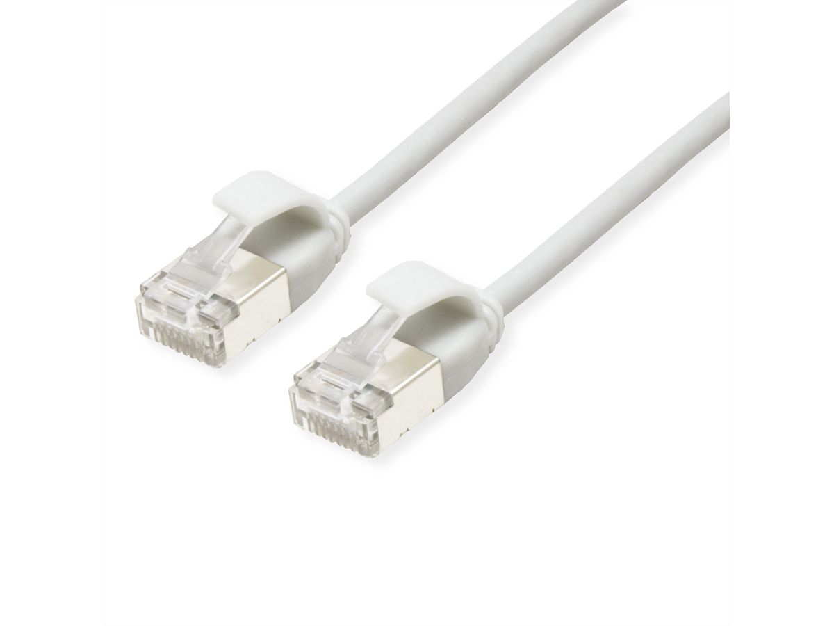 ROLINE F/UTP DataCenter Patchkabel Cat.6A (Class EA), LSOH, extra dun, wit, 1,5 m