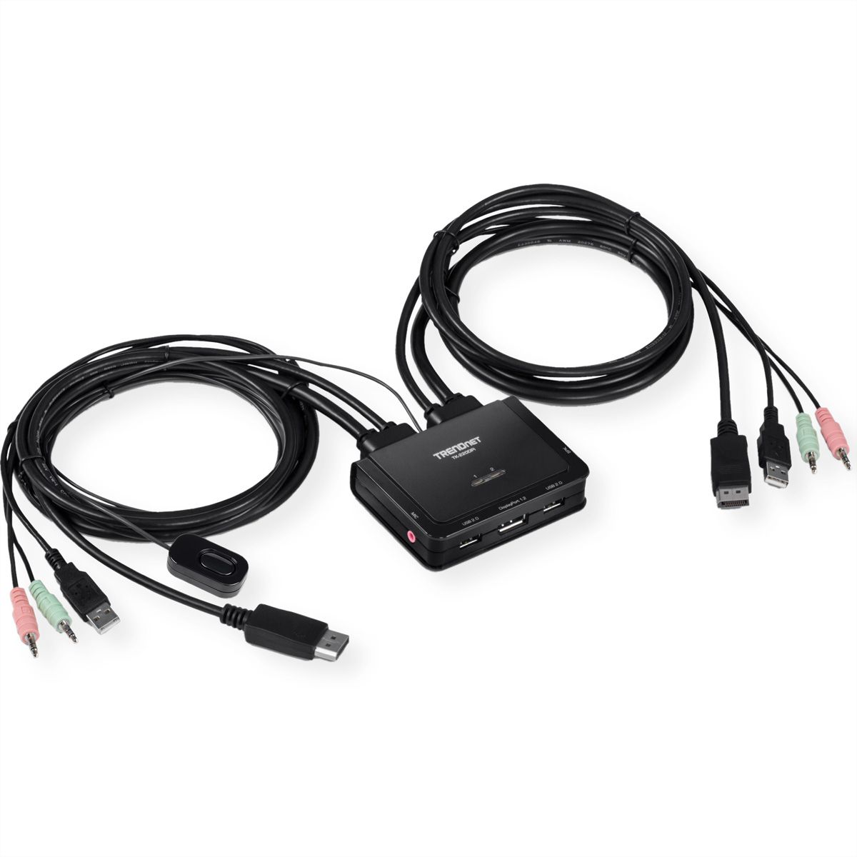TRENDnet TK-220DPi KVM Switch, 2-poorts 4K DisplayPort