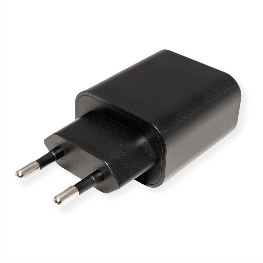VALUE USB oplader met eurostekker, 1 poort (Type-C PD), 25W