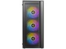 ANTEC AX65 ARGB PC Gehäuse Midi Tower Gaming ATX, schwarz