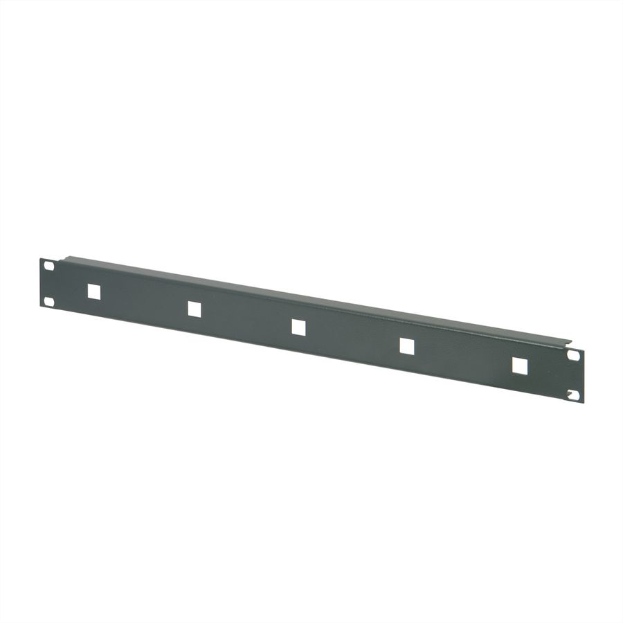 SCHROFF 19" Front Panel for Cable Eyes, 1.5 mm, St, RAL 7021