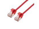 ROLINE F/UTP DataCenter Patchkabel Cat.6A (Class EA), LSOH, extra dun, rood, 1 m