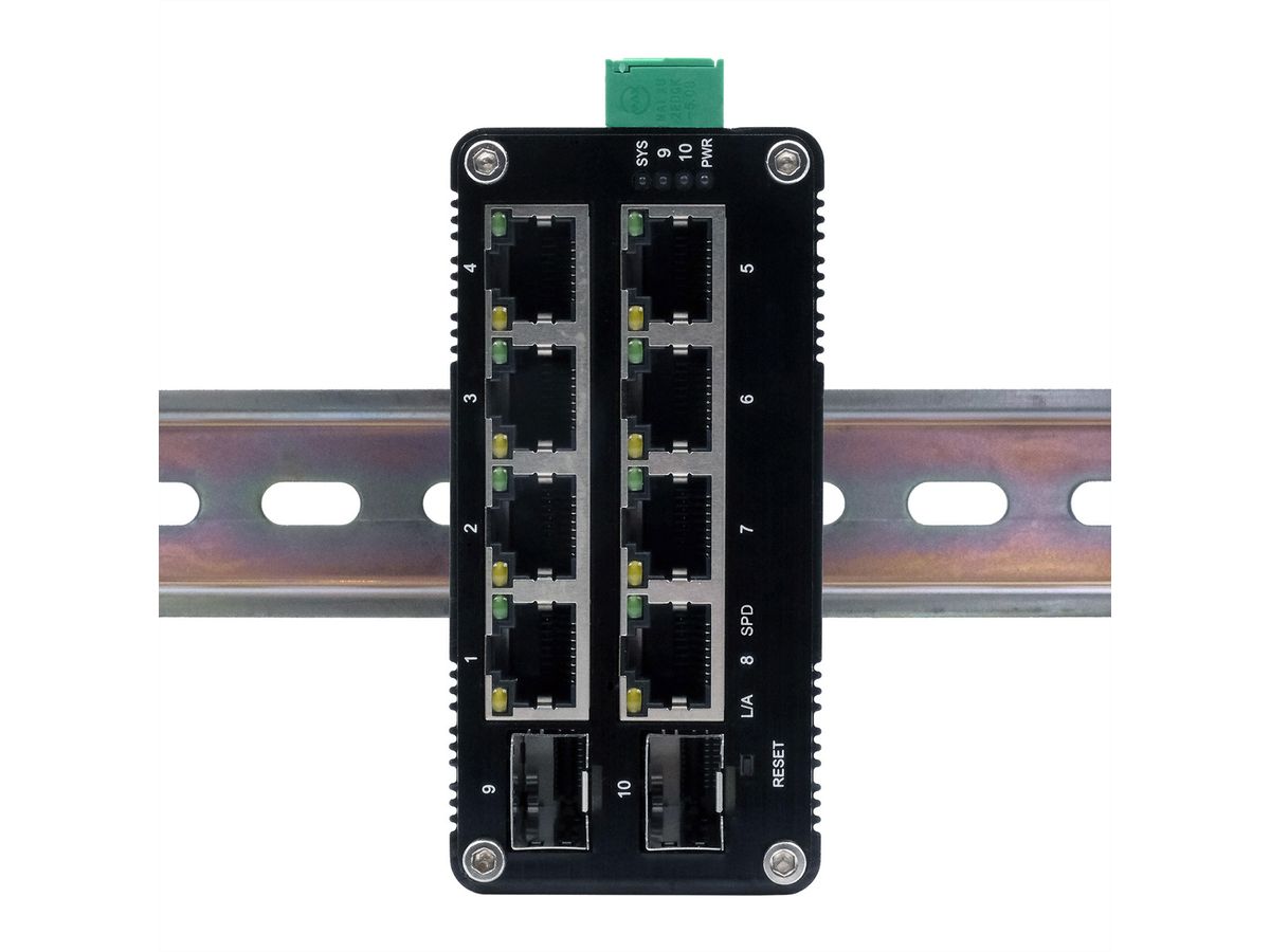 EX-62035M-SFP 10-poorts industriële gigabit miniswitch Web Managed