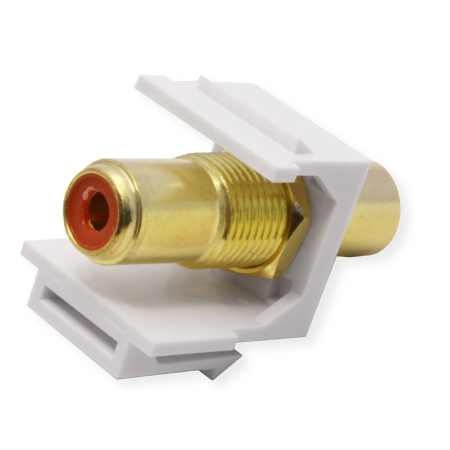 VALUE RCA keystone-koppeling, kunststof, rood