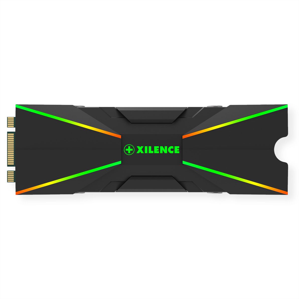 Xilence M2SSD.B.ARGB M.2 2280 SSD PCIe NVMe/SATA Cooler, 3PIN ARGB 5V, Passive